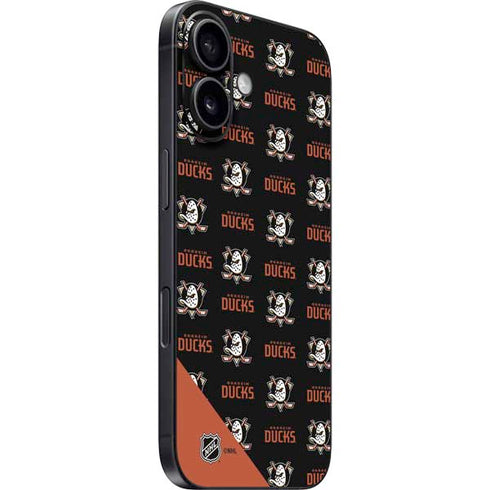 NHL Anaheim Ducks Pattern iPhone 16 Plus Skin